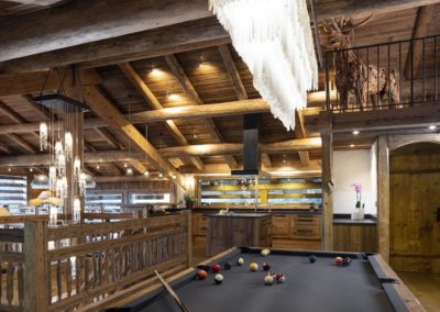 Billard envers des etoiles chalet luxe